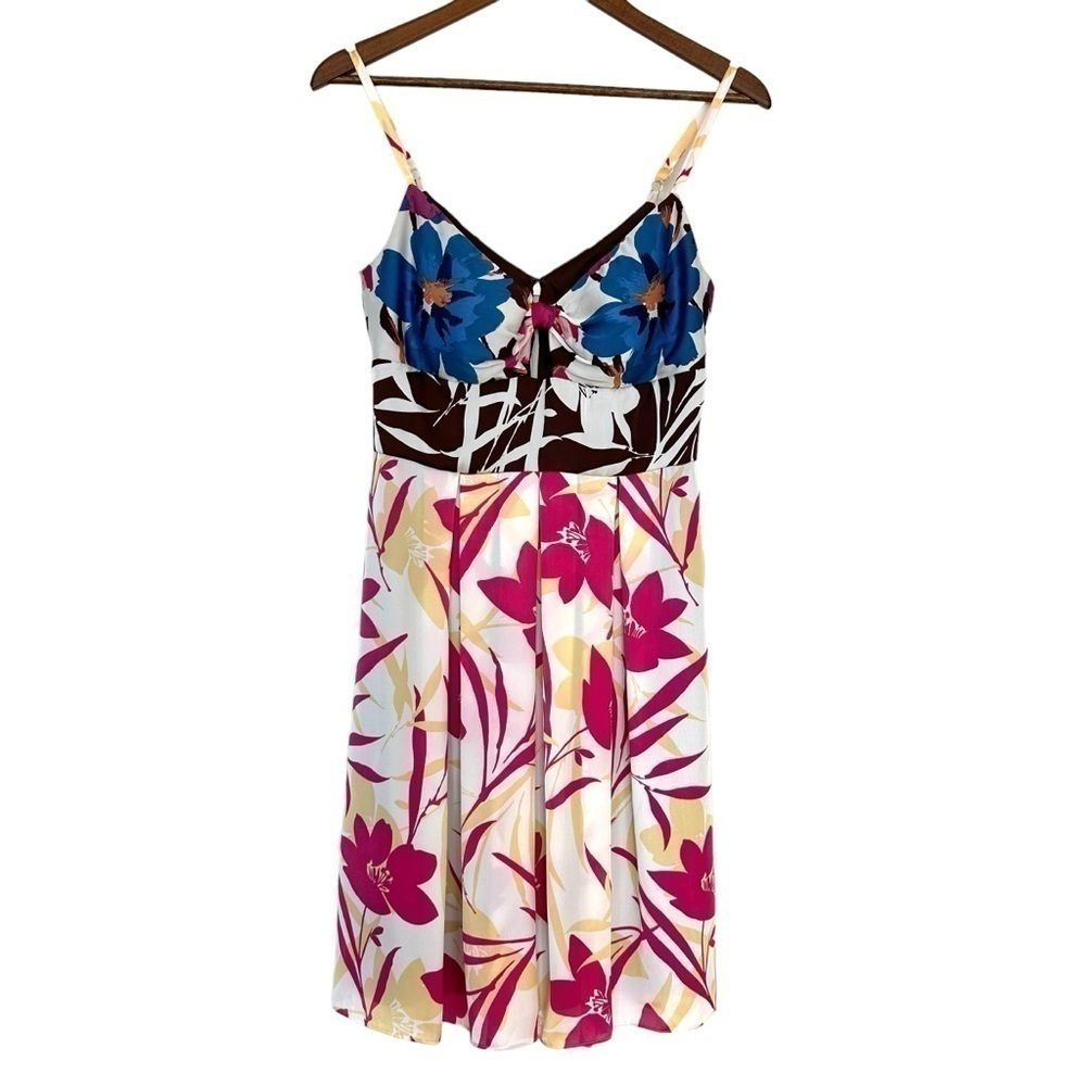 Max & Cleo fit and flare dress, sleeveless with spaghetti straps, knee length